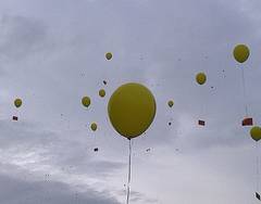 Luftballon-Start am 14.9.2013 in BS-Thune